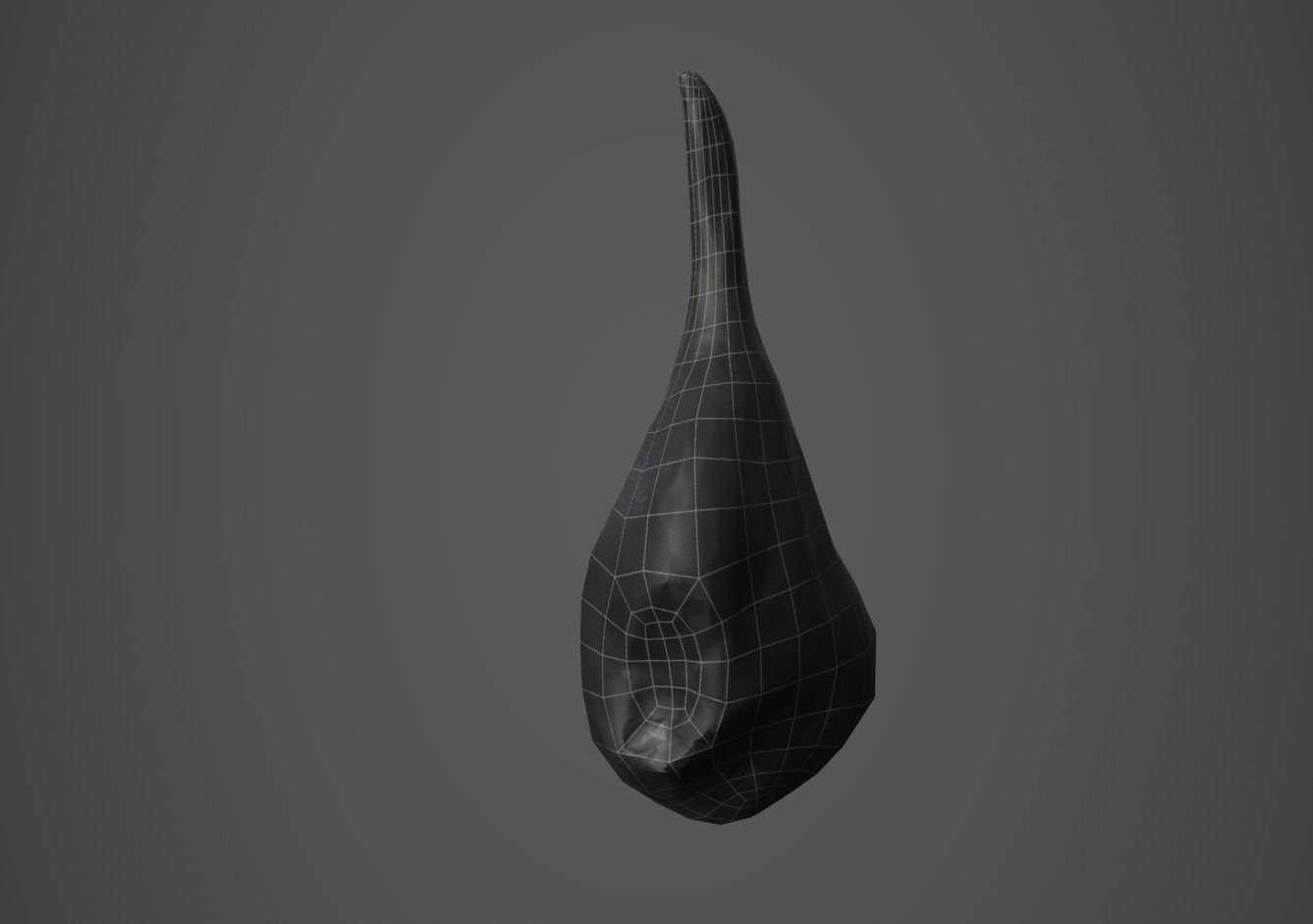 Cured Ham Low-poly 3D model_12