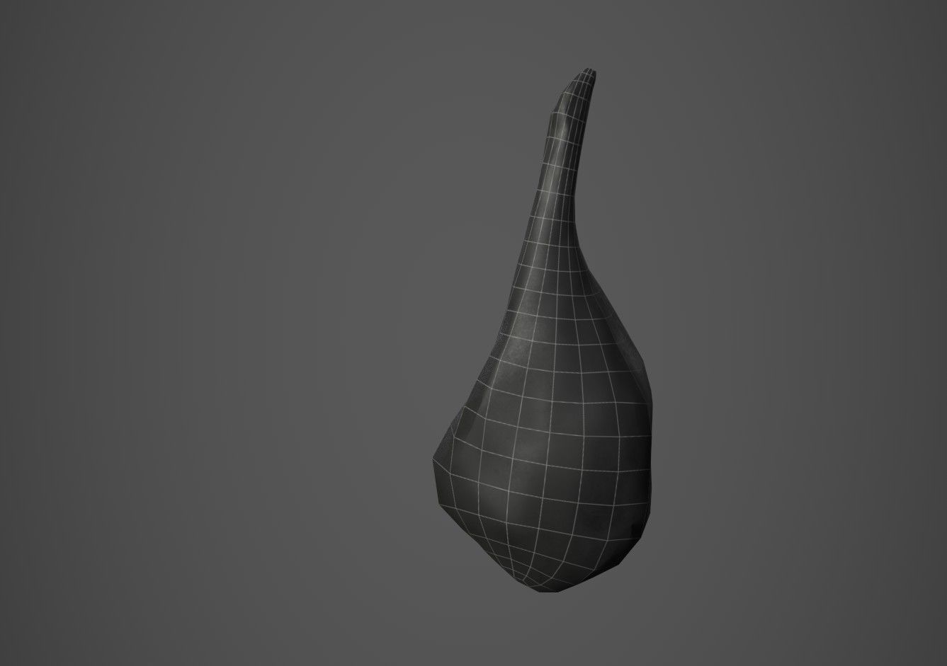 Cured Ham Low-poly 3D model_10