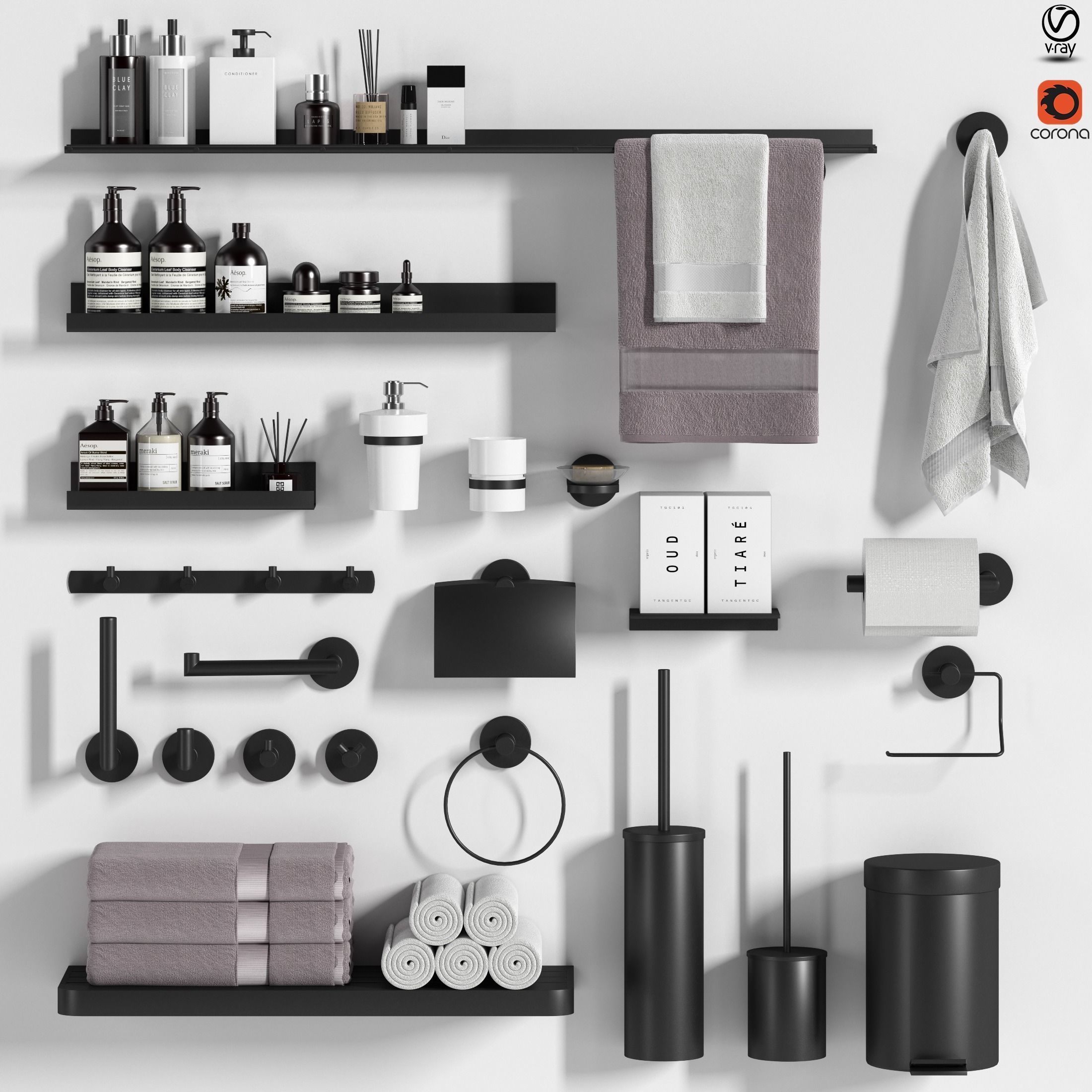 Bathroom Accessories VOL 02 3D model_1