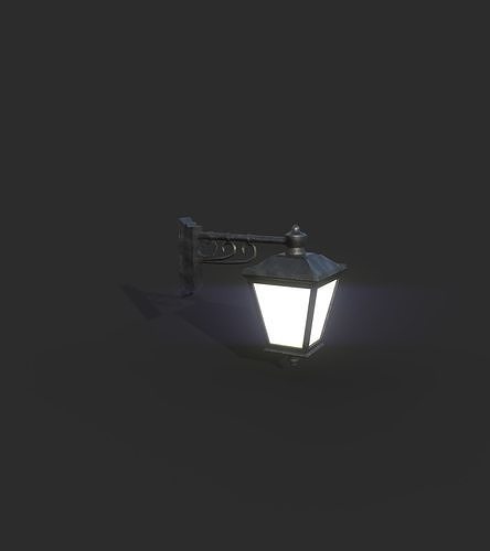 Wall Lamp 2 Low-poly 3D model