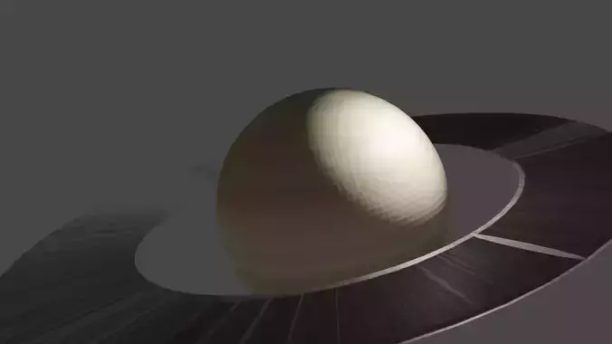 Saturn egg in circular orbit
