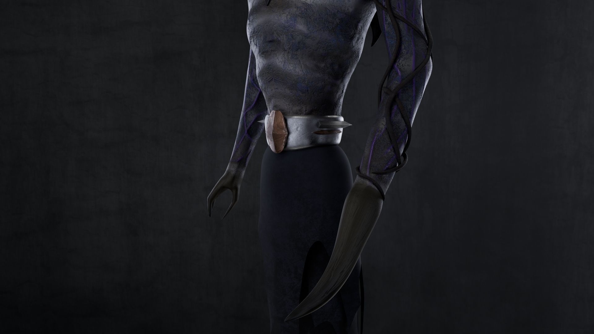 Raitan - Low-Poly Creature Game Model Low-poly 3D model_8