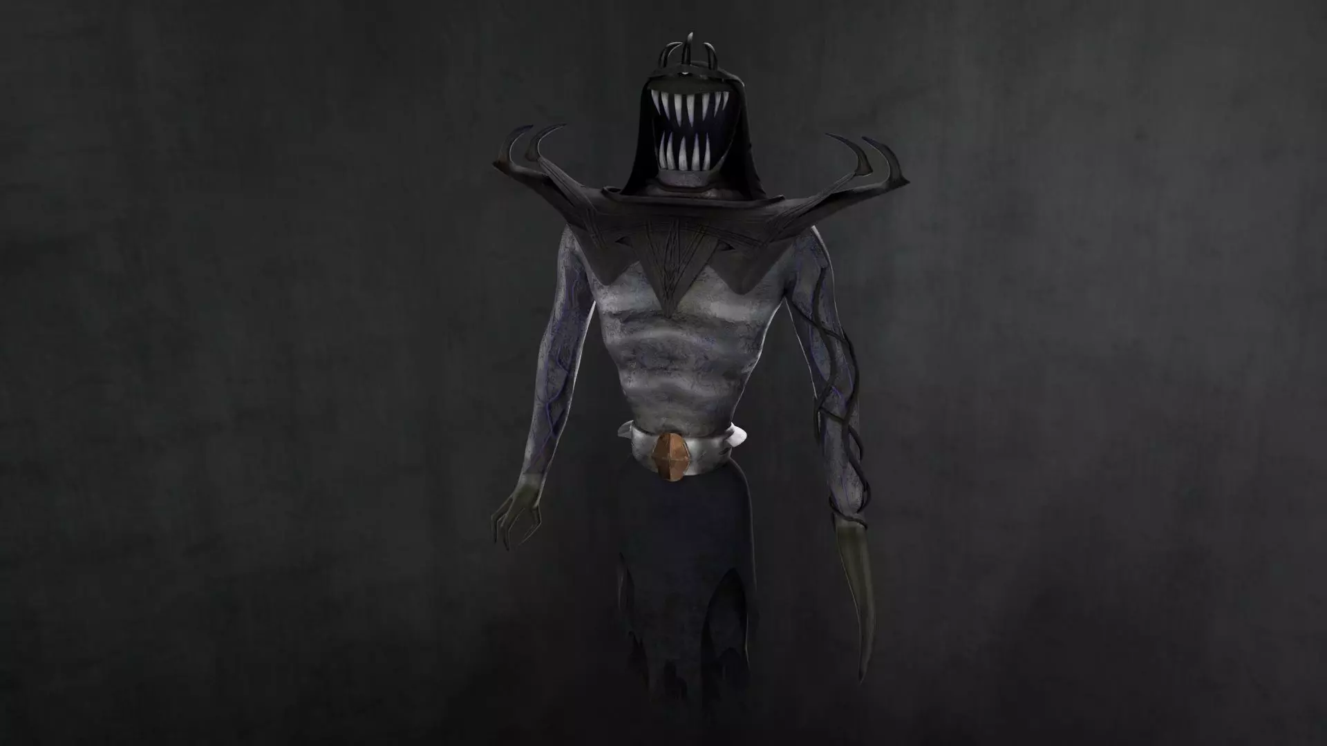 Raitan - Low-Poly Creature Game Model Low-poly 3D model_0