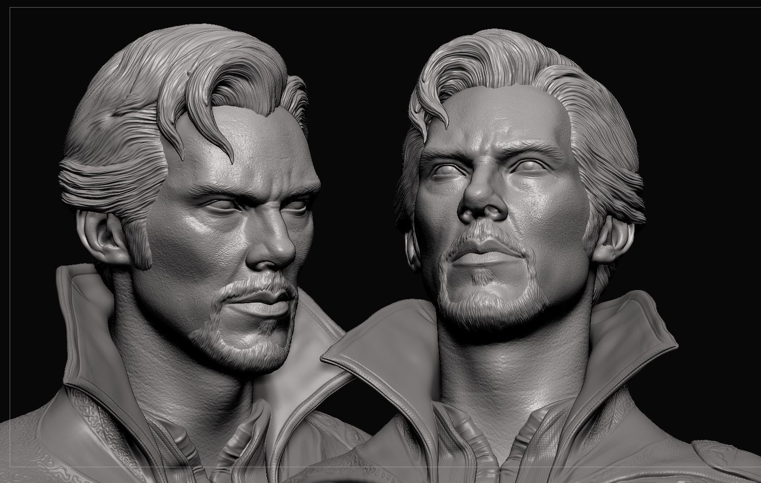 Doctor Strange-Benedict Cumberbatch Bust 3D print model_11