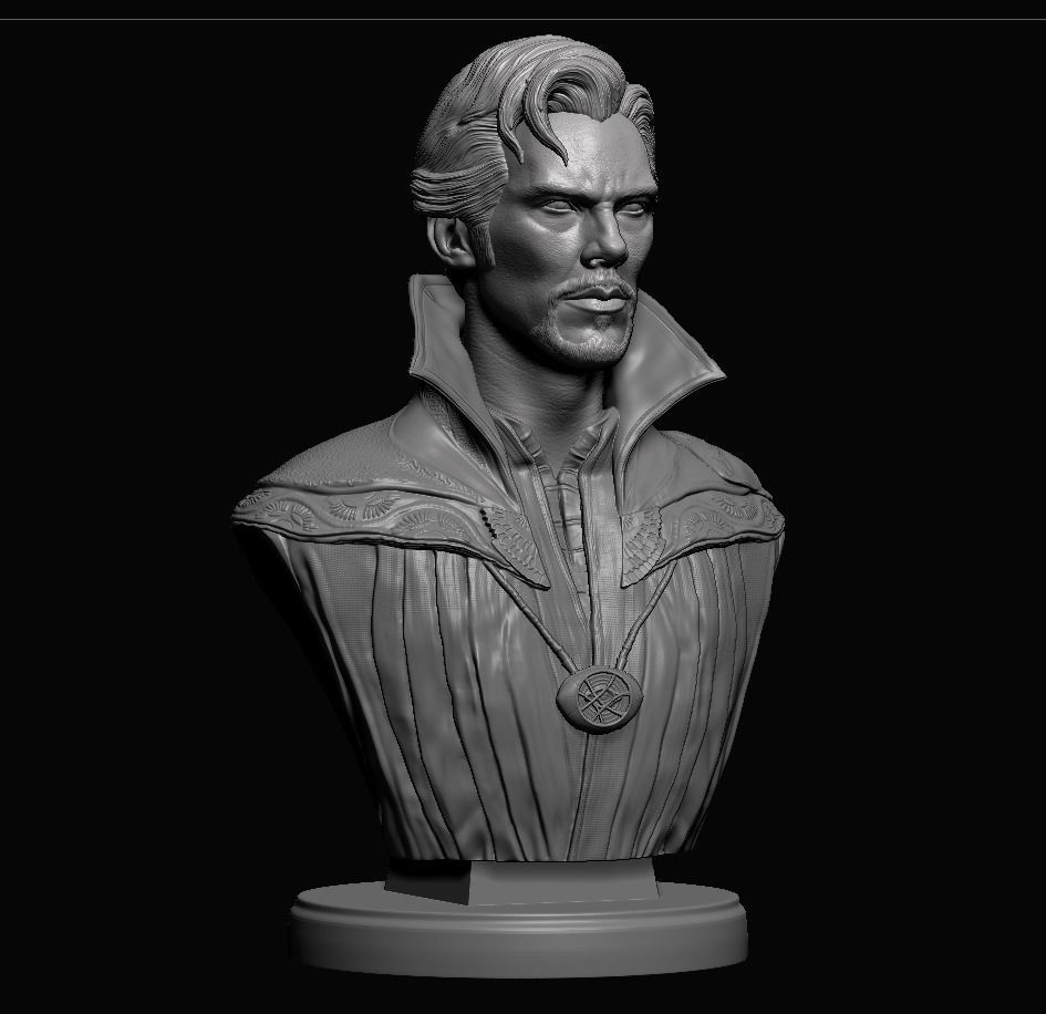 Doctor Strange-Benedict Cumberbatch Bust 3D print model_23