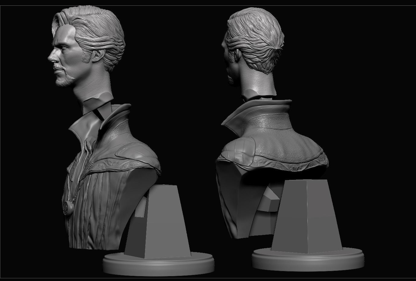 Doctor Strange-Benedict Cumberbatch Bust 3D print model_13