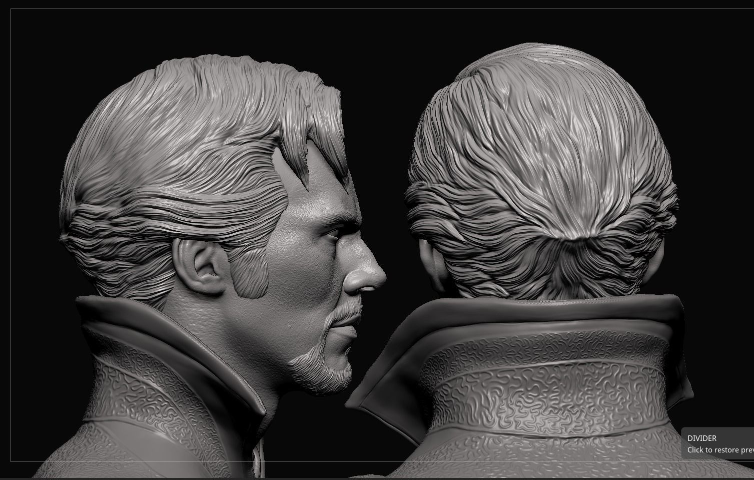 Doctor Strange-Benedict Cumberbatch Bust 3D print model_12