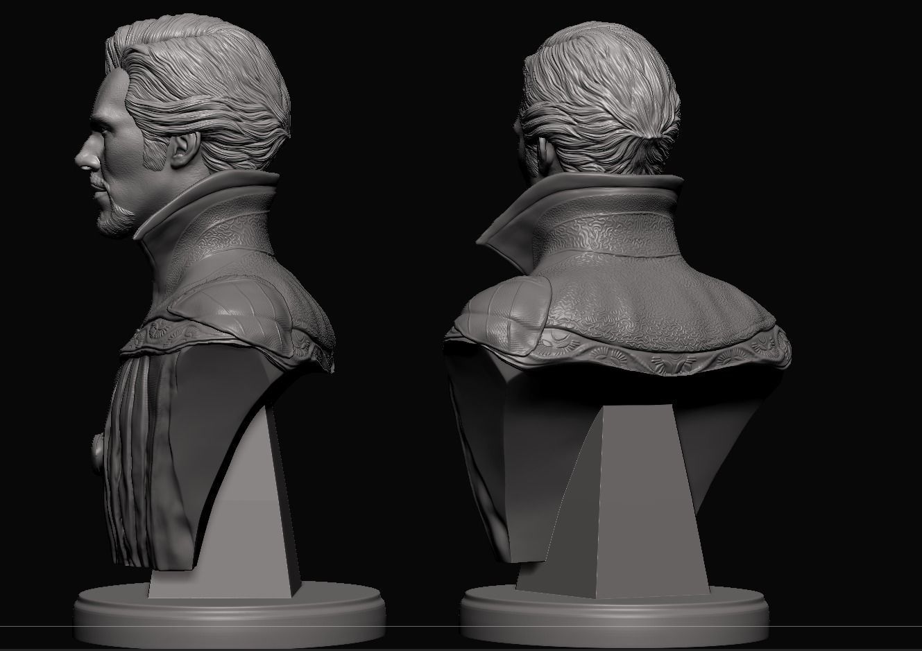 Doctor Strange-Benedict Cumberbatch Bust 3D print model_8