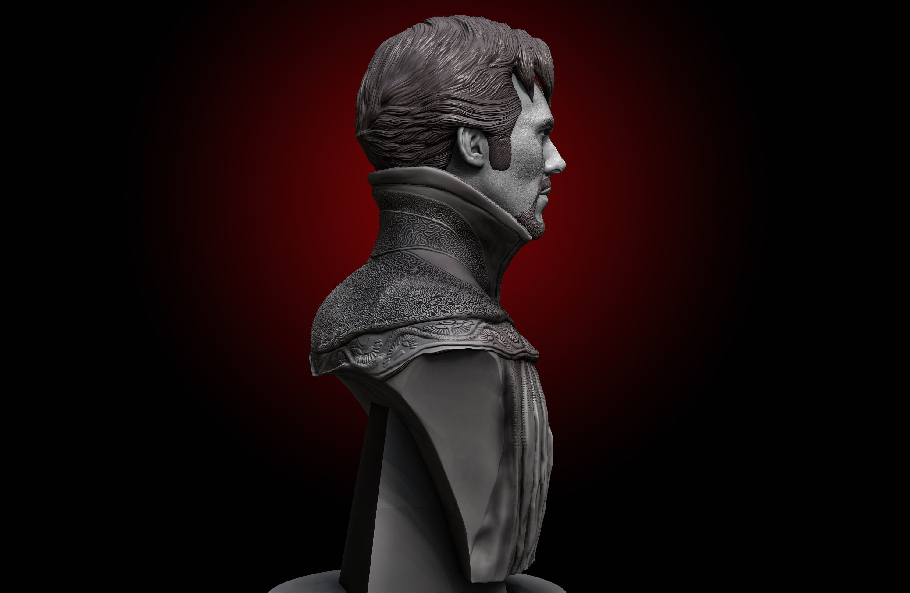 Doctor Strange-Benedict Cumberbatch Bust 3D print model_4