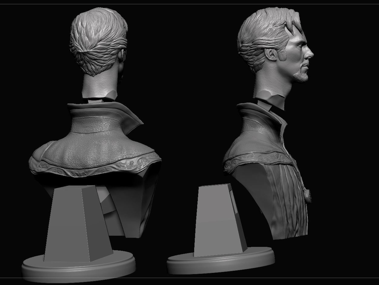 Doctor Strange-Benedict Cumberbatch Bust 3D print model_16