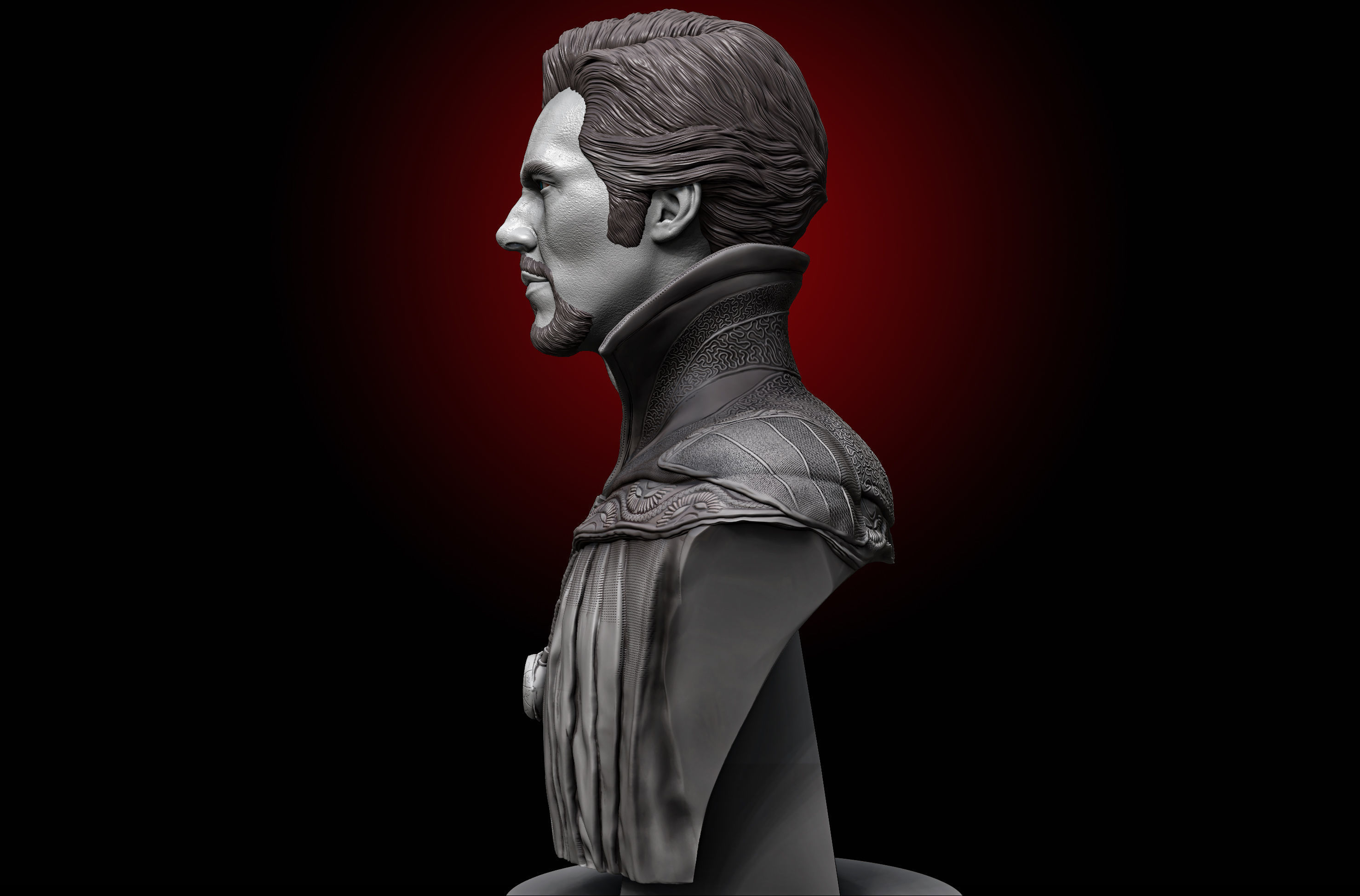 Doctor Strange-Benedict Cumberbatch Bust 3D print model_5