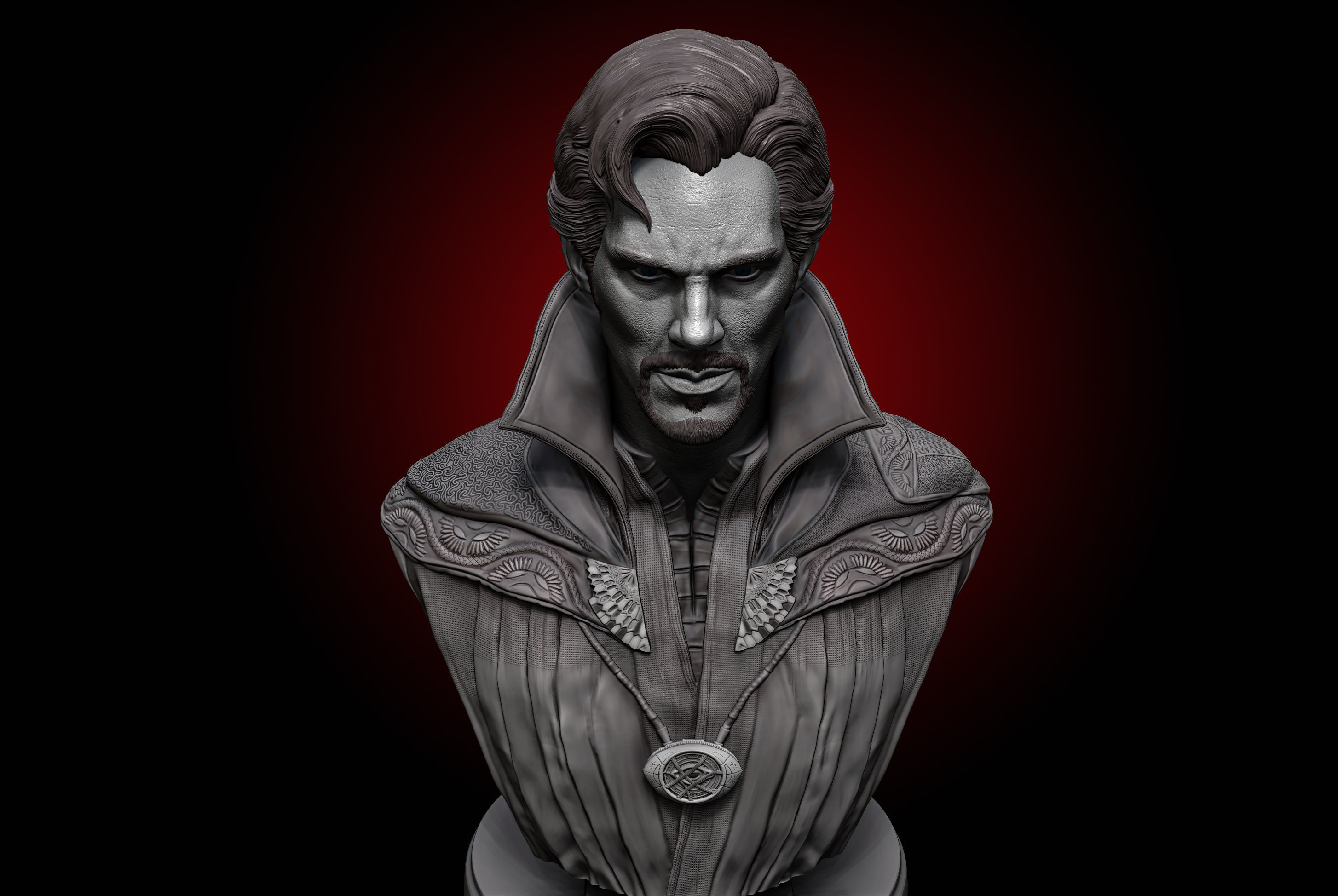 Doctor Strange-Benedict Cumberbatch Bust 3D print model_2