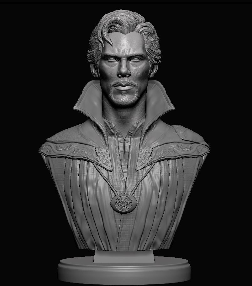 Doctor Strange-Benedict Cumberbatch Bust 3D print model_17