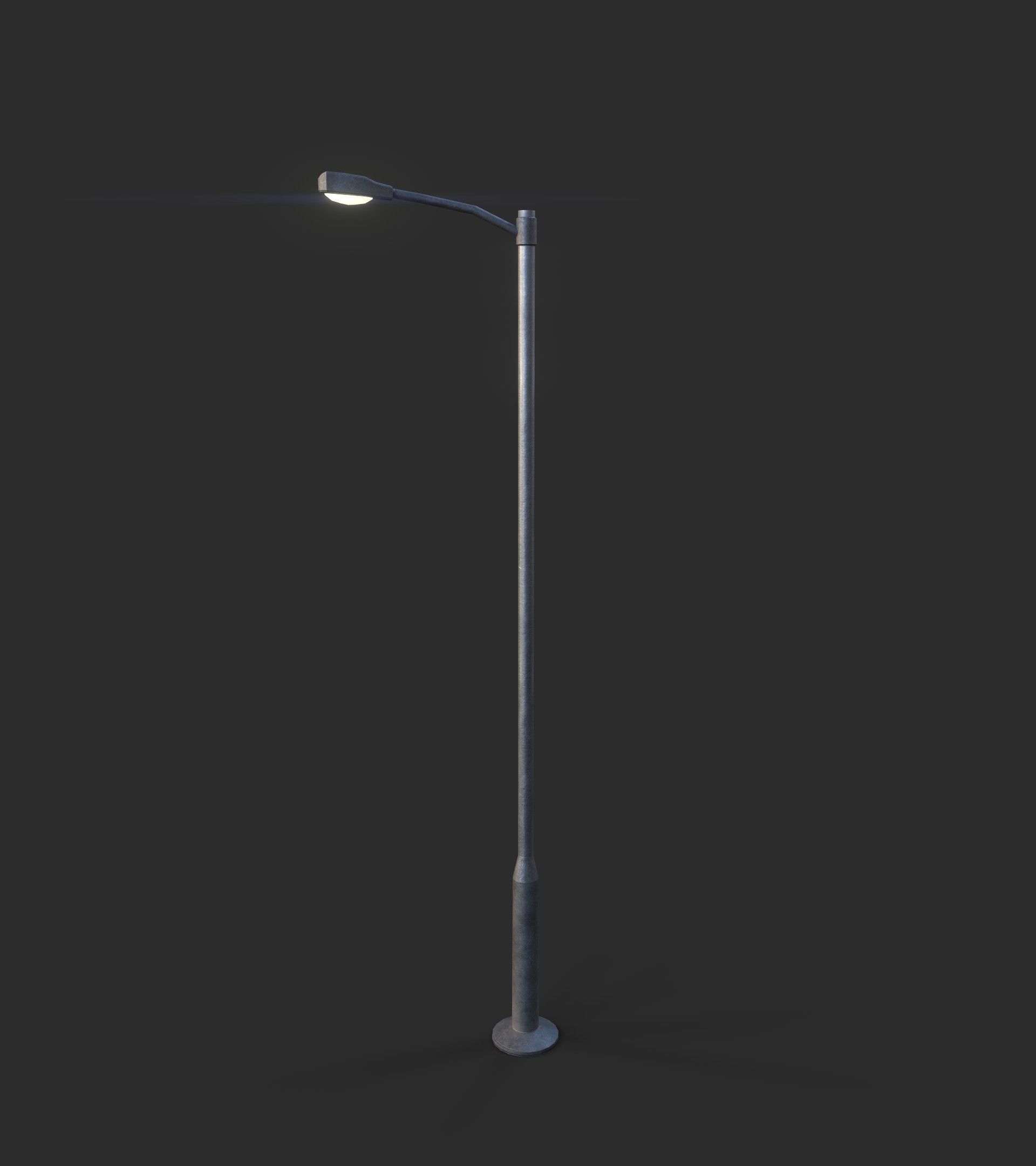 Highway Light Low-poly 3D model_2