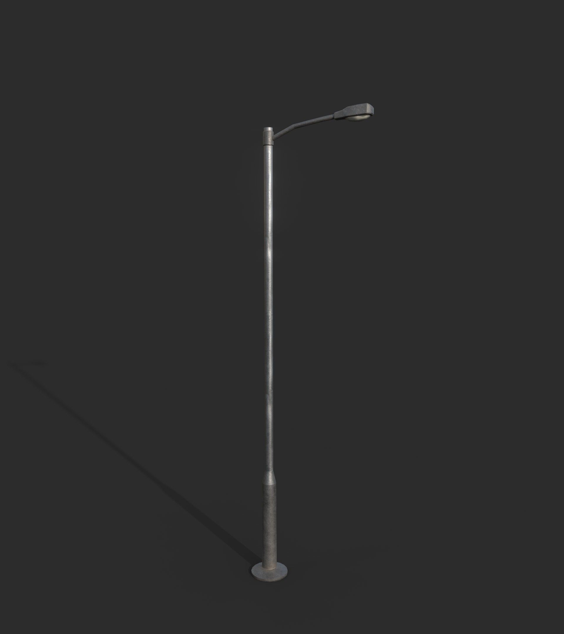 Highway Light Low-poly 3D model_1