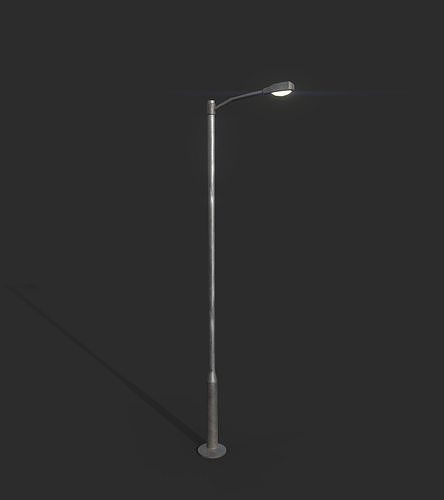 Highway Light Low-poly 3D model
