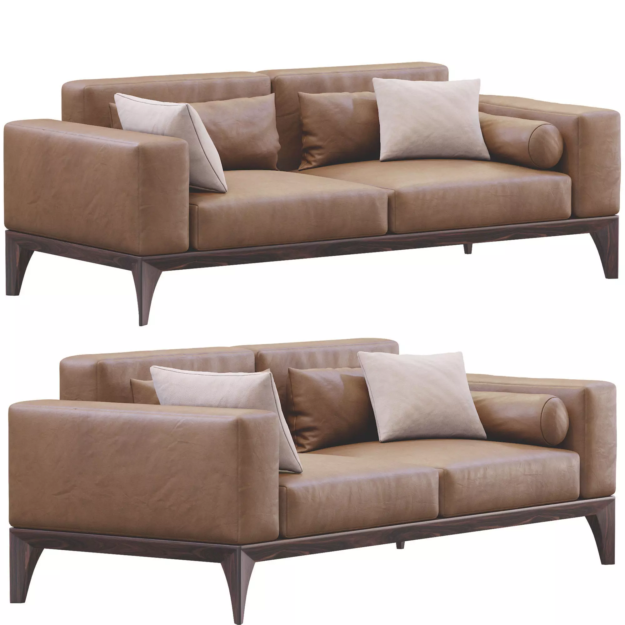 Sofa Fellow By Porada 3D model_0