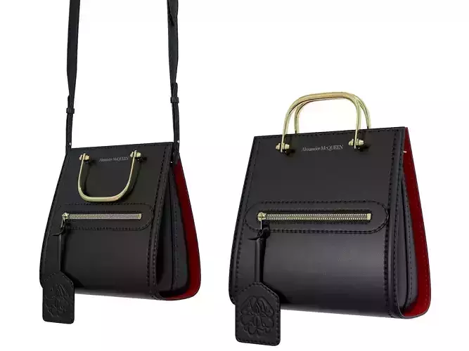 Alexander McQueen Short Story Bag Black