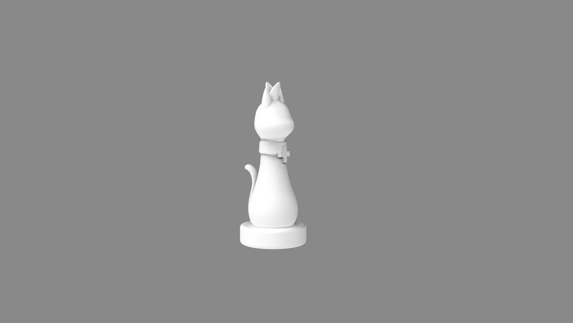 Royal Cats Chess Pieces 3D print model_4