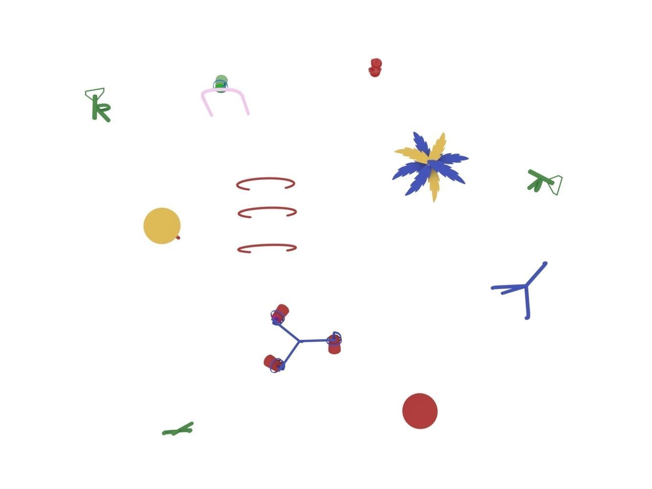 Playground splash zone 3D model_5