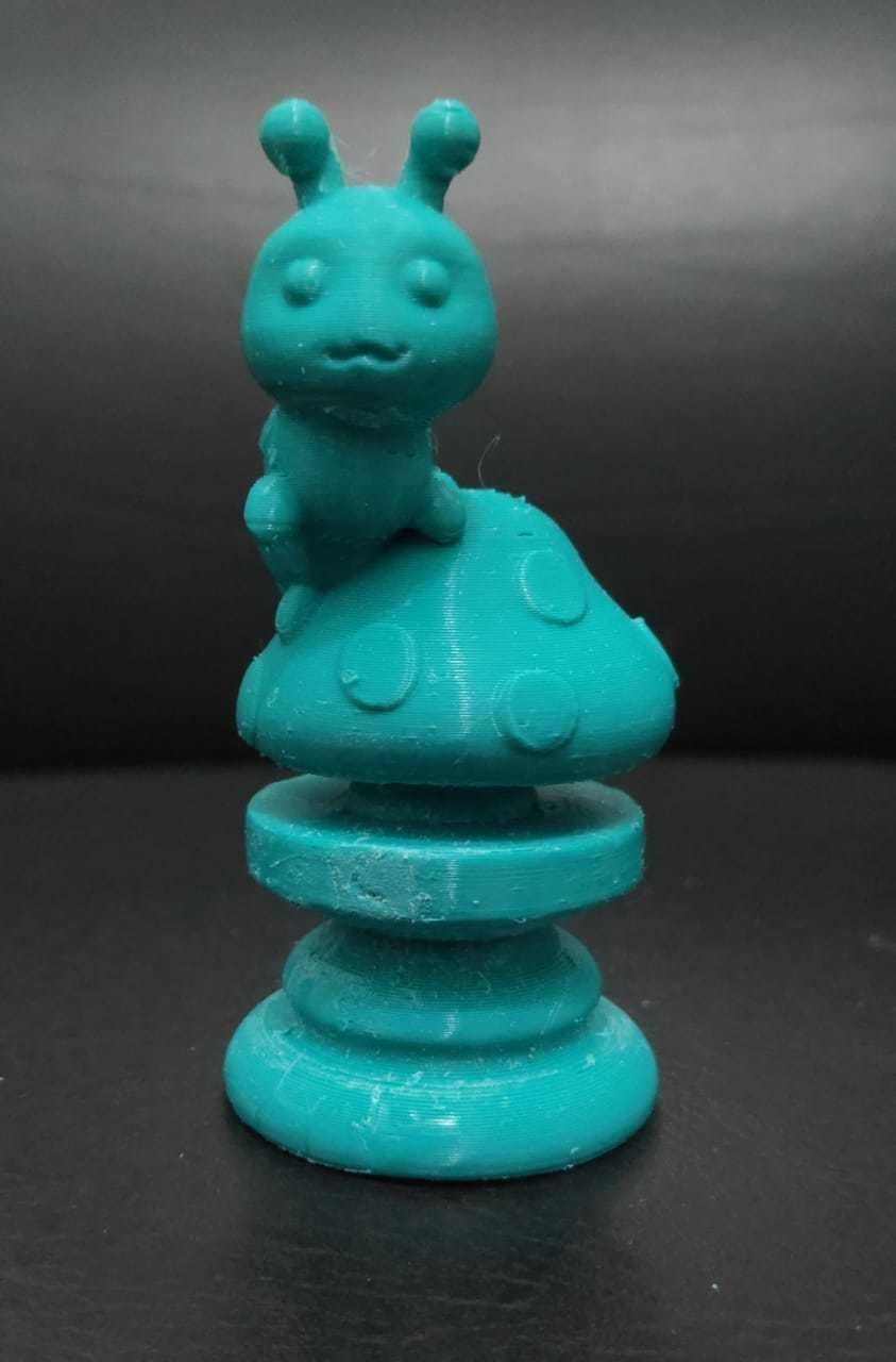 Alice Chess - Side A - Caterpillar -  Rook 3D print model_4