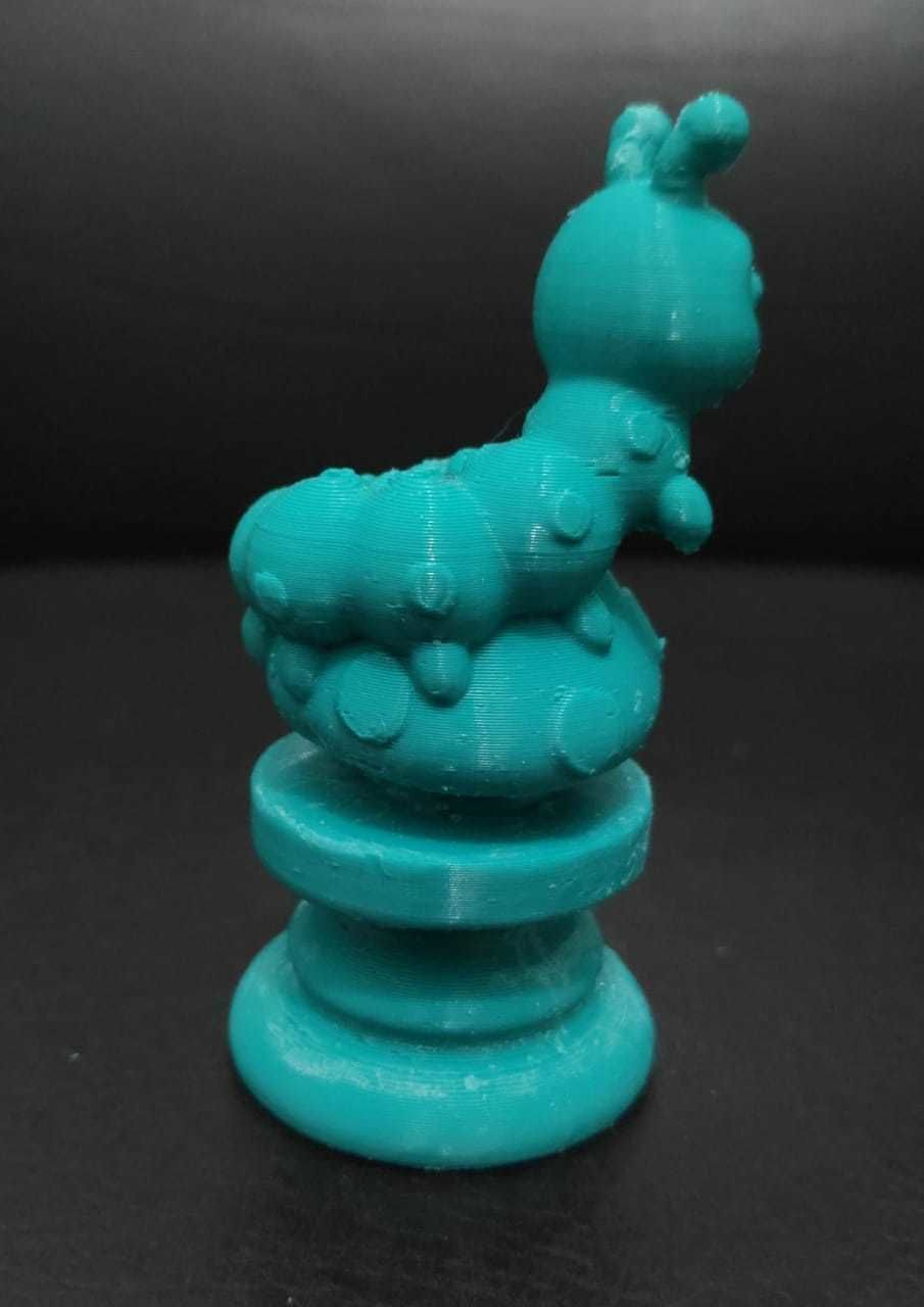 Alice Chess - Side A - Caterpillar -  Rook 3D print model_6