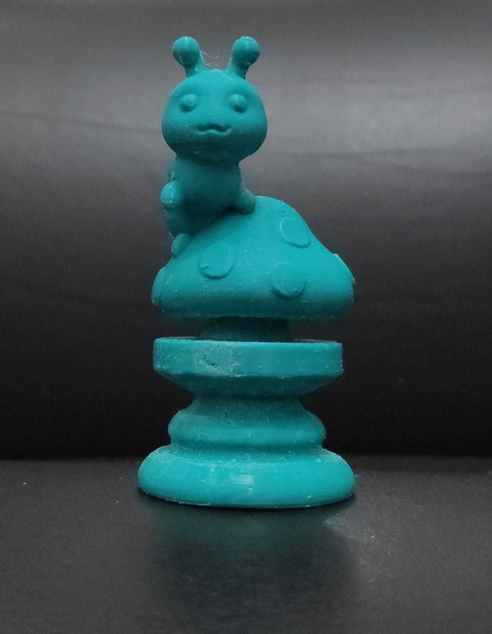 Alice Chess - Side A - Caterpillar -  Rook 3D print model_8