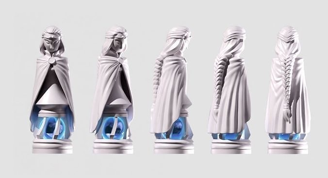 ONLY MEDIEVAL QUEEN CHESS PIECE Free 3D print model