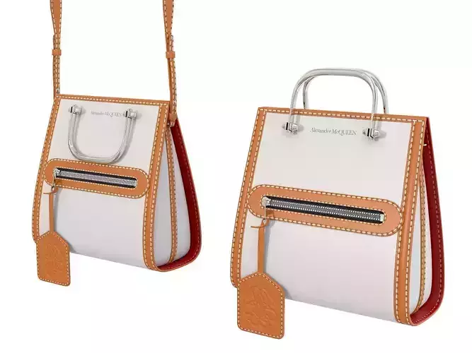 Alexander McQueen Short Story Bag Brown