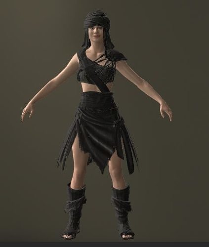 Arabian girl 3D model
