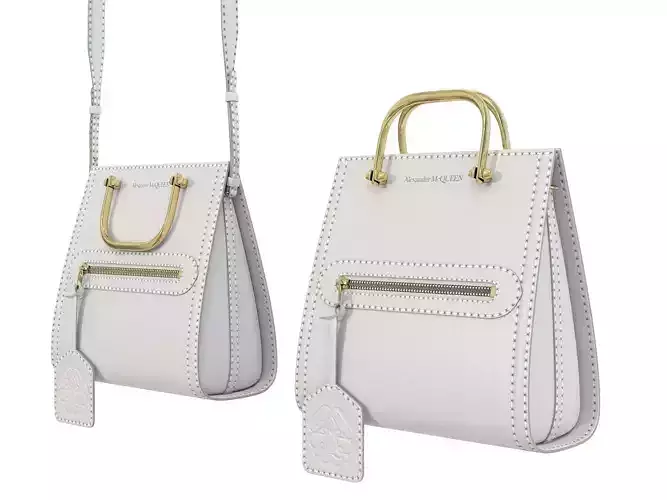 Alexander McQueen Short Story Bag White