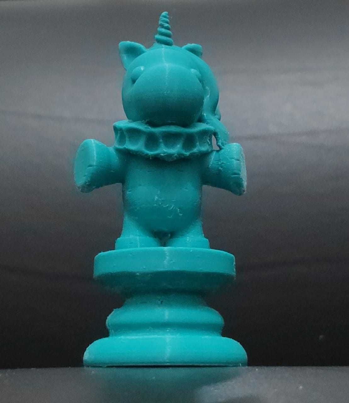 Alice Chess - Side A - Unicorn - Knight 3D print model_10