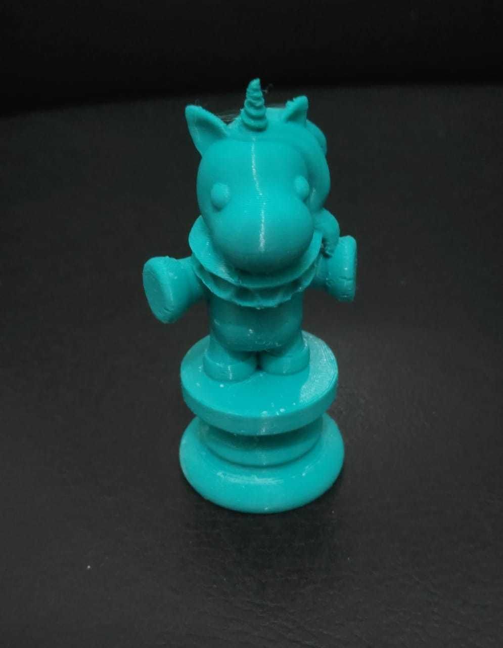 Alice Chess - Side A - Unicorn - Knight 3D print model_11