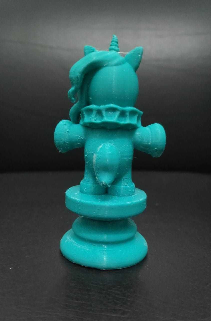Alice Chess - Side A - Unicorn - Knight 3D print model_7