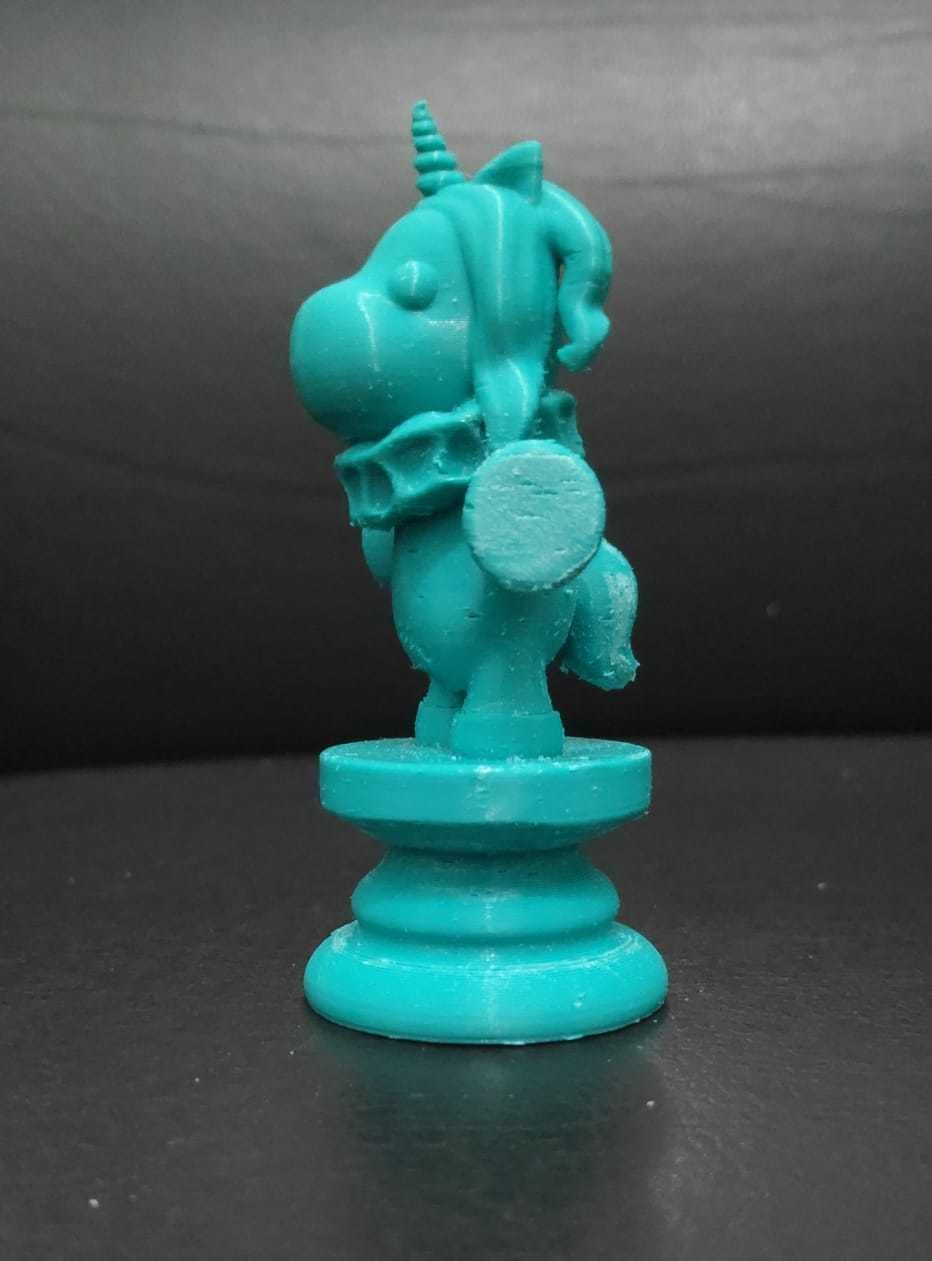 Alice Chess - Side A - Unicorn - Knight 3D print model_6