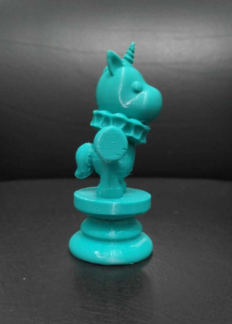 Alice Chess - Side A - Unicorn - Knight 3D print model_8