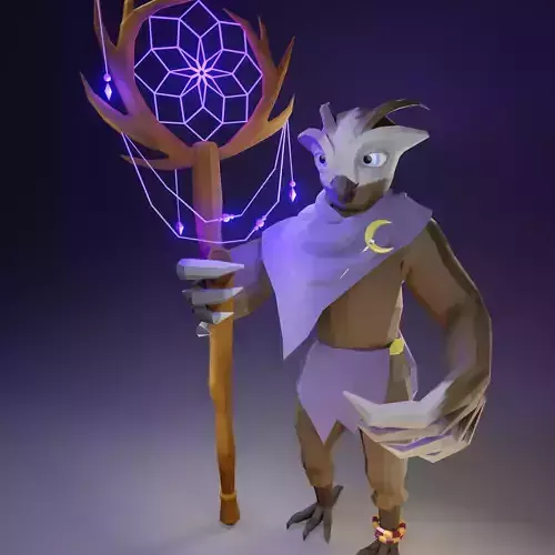 Owl - Shaman - Dream Catcher