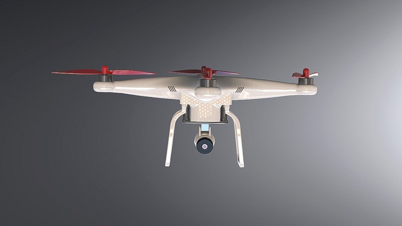 3D model Phantom model drone VR / AR / lowpoly CGTrader