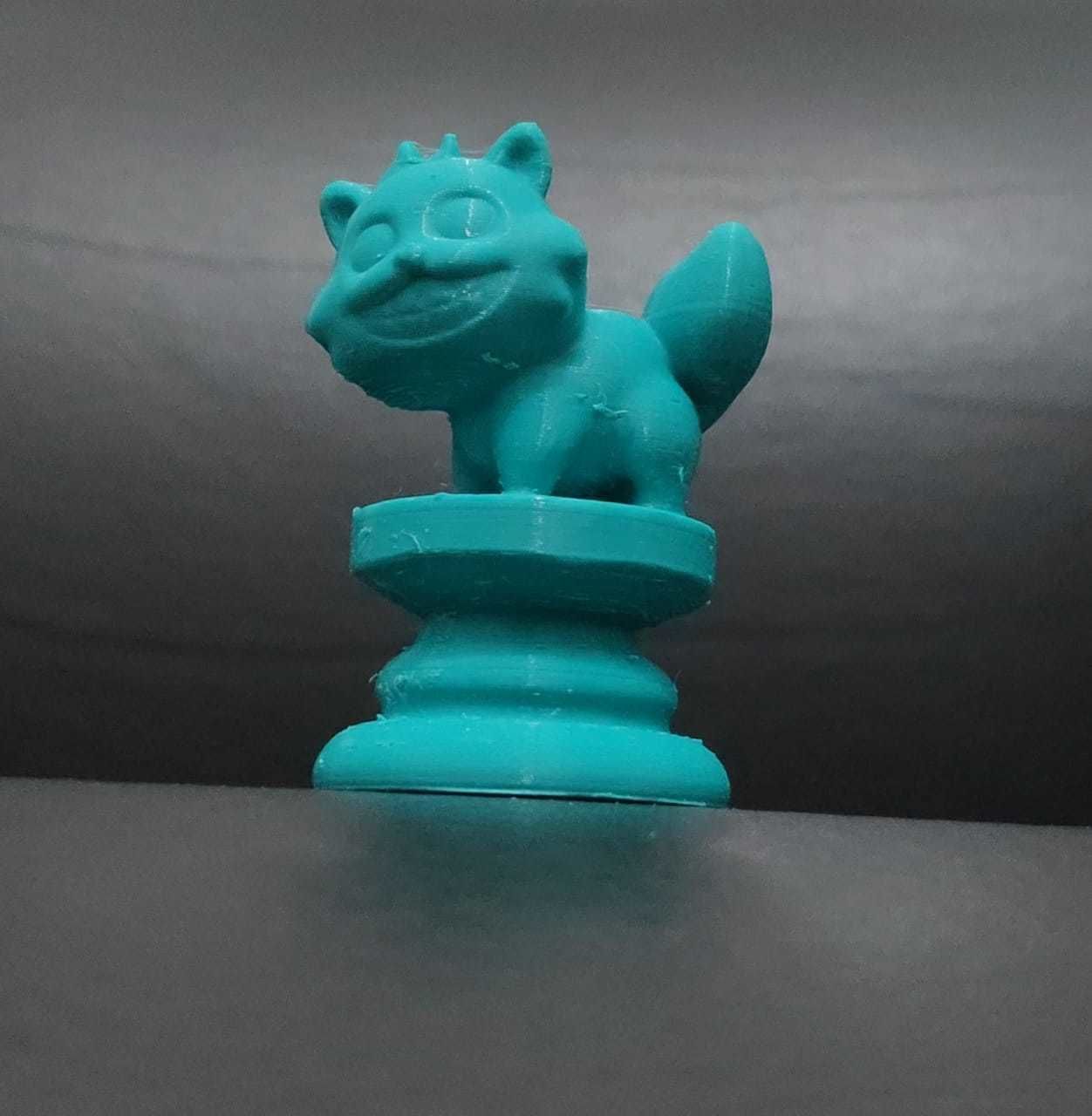 Alice Chess - Side A - Cheshire Cat - Bishop 3D print model_7