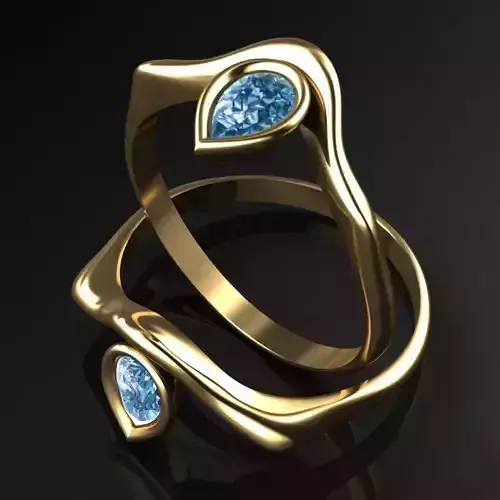 tear drop ring
