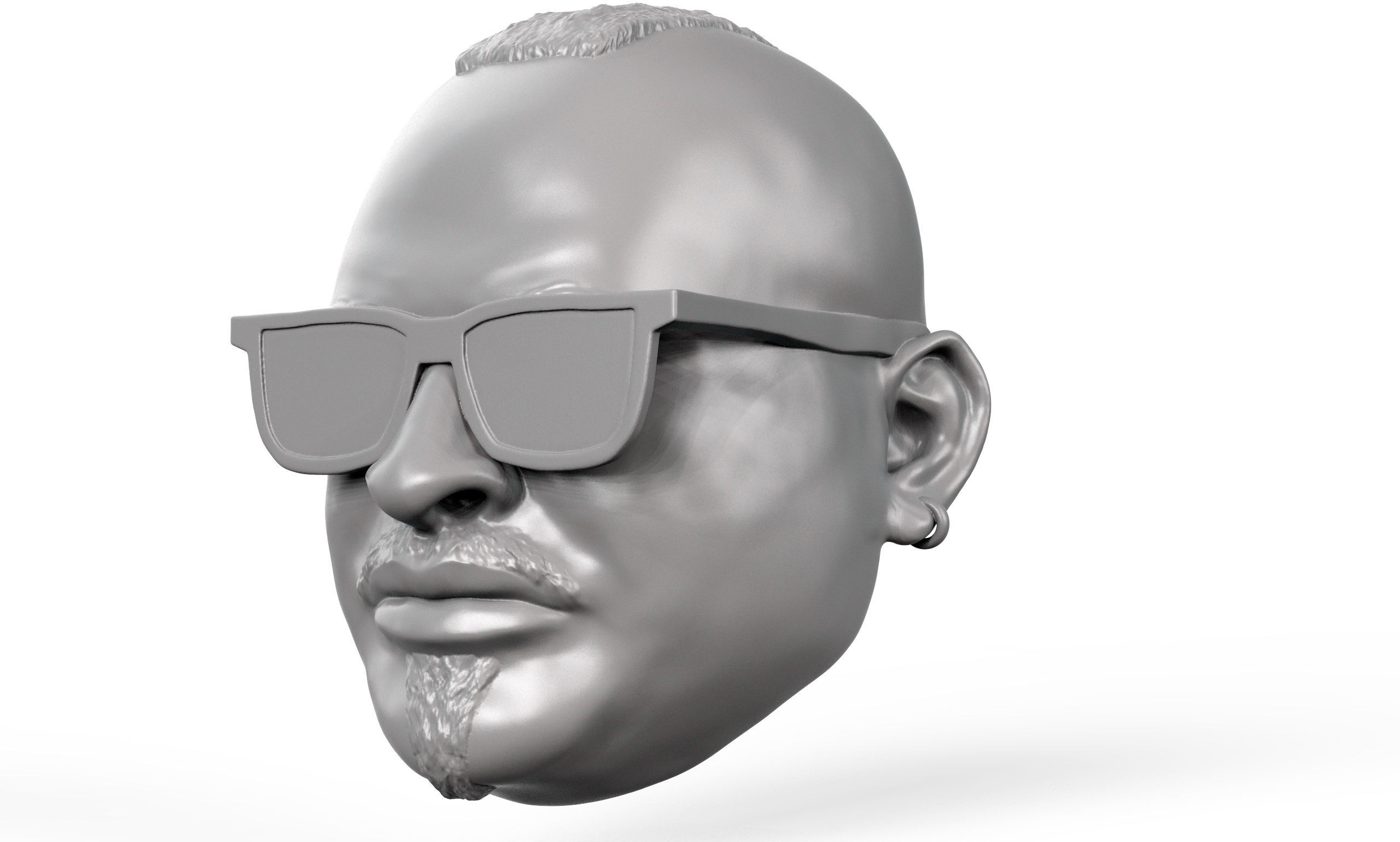Bad Misfortune Fade 3D printable action figure head sculpt 3D print model_1