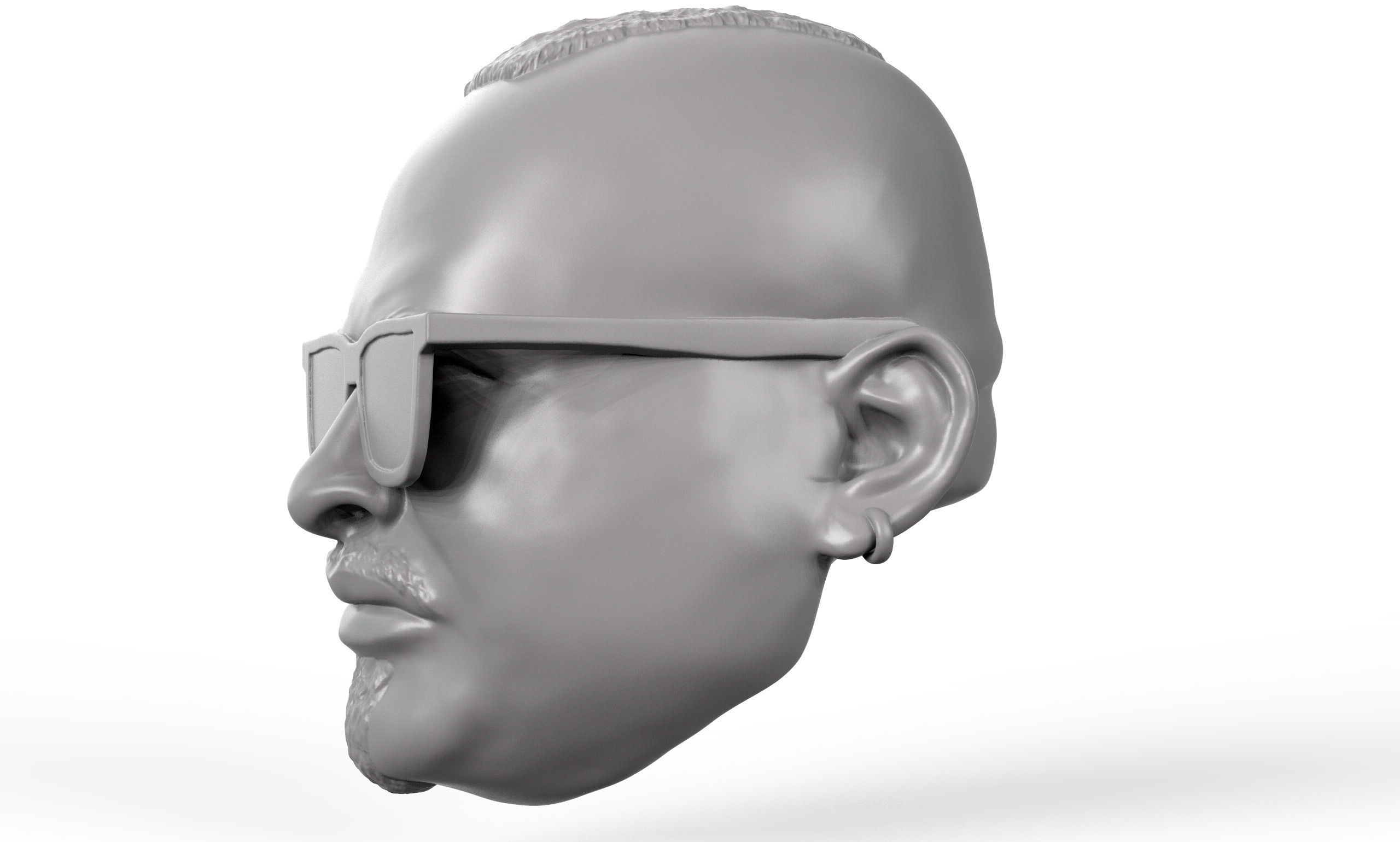 Bad Misfortune Fade 3D printable action figure head sculpt 3D print model_2