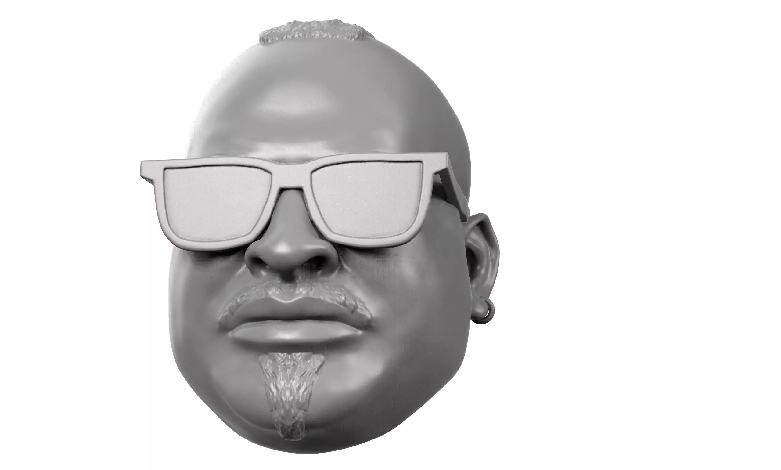 Bad Misfortune Fade 3D printable action figure head sculpt 3D print model_0