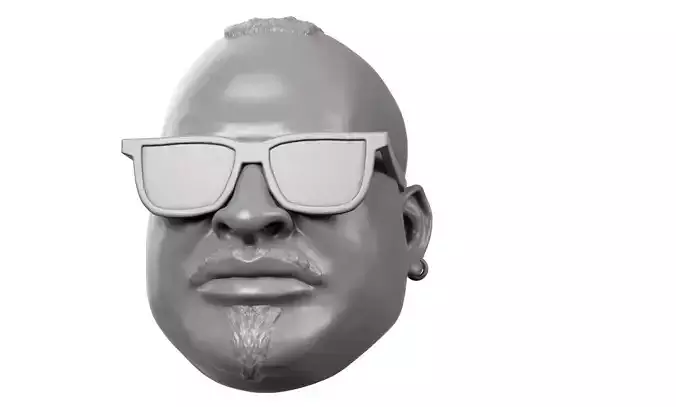 Bad Misfortune Fade 3D printable action figure head sculpt 3D print model