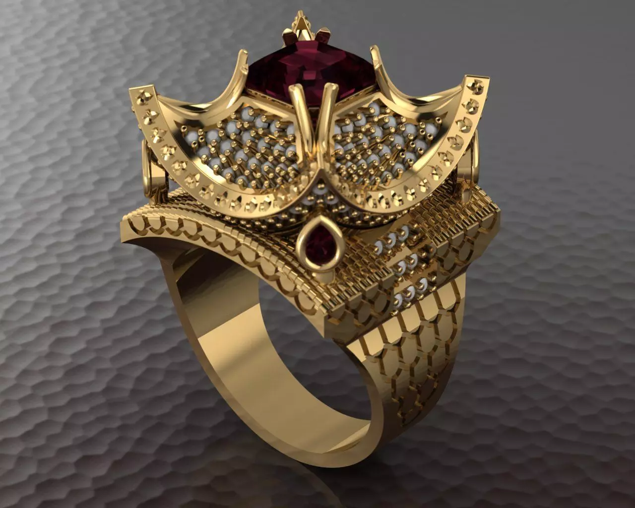 classical ring for women 3D print model