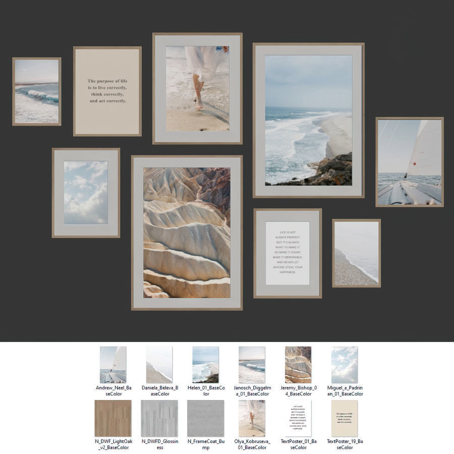 Gallery Wall 141 3D model_5