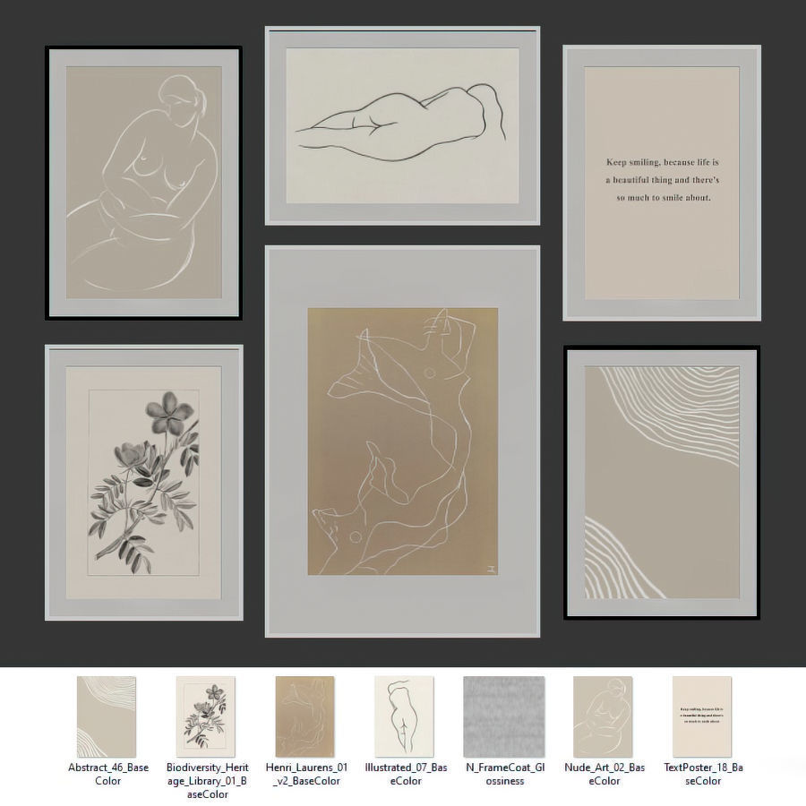 Gallery Wall 143 3D model_5