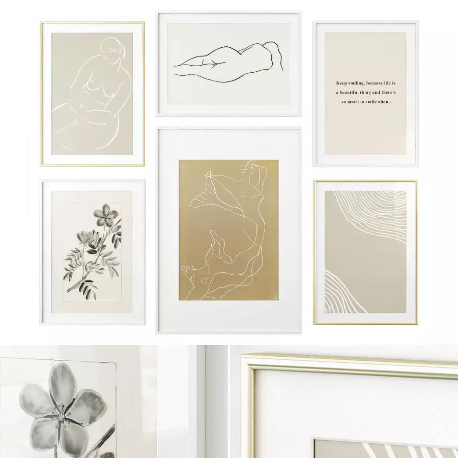 Gallery Wall 143 3D model_0