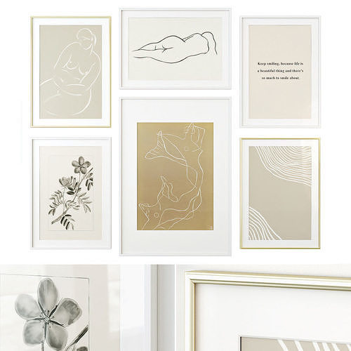 Gallery Wall 143 3D model