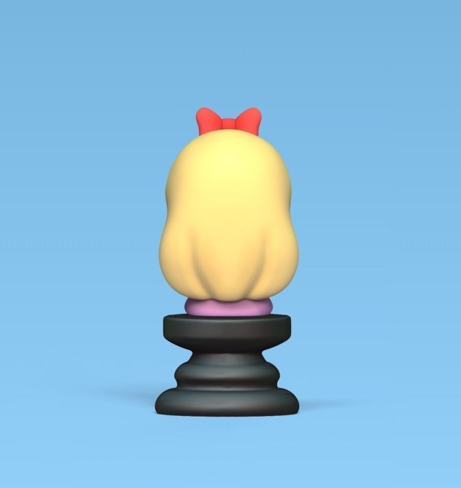 Alice Chess - Side A - Alice - Queen 3D print model_3